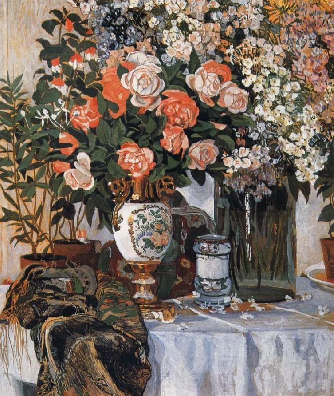 Alexander Yakovlevich GOLOVIN Rose and China Spain oil painting art